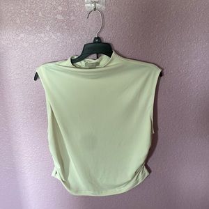 XL Turtle neck, sleeveless crop top